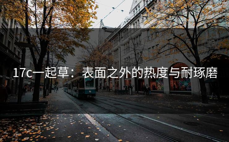 17c一起草：表面之外的热度与耐琢磨