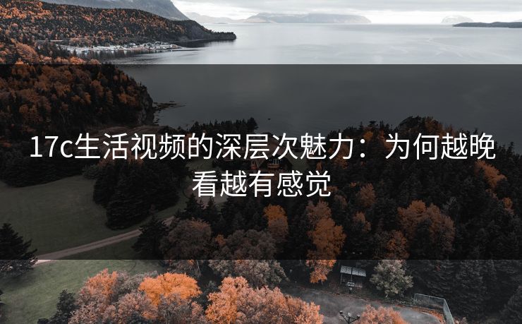 17c生活视频的深层次魅力：为何越晚看越有感觉