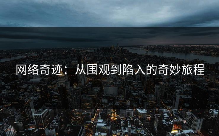 网络奇迹：从围观到陷入的奇妙旅程