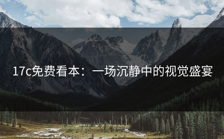 17c免费看本：一场沉静中的视觉盛宴