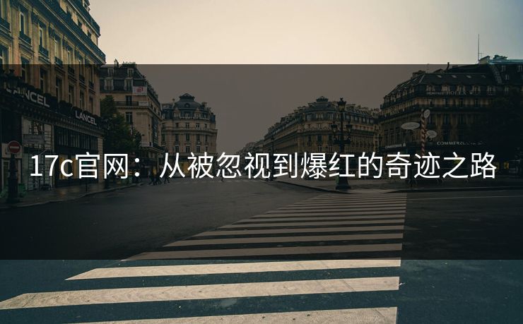 17c官网：从被忽视到爆红的奇迹之路